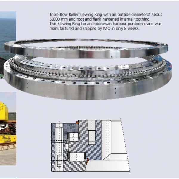 Fork Lift mast slewing ring, turntable bearings, ina spec XSU080258 #4 image